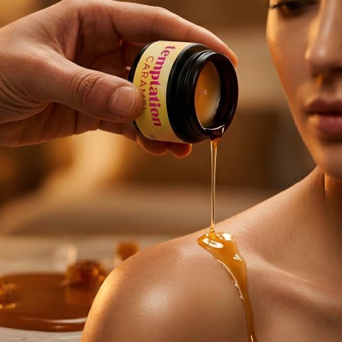 CRUSHIOUS TEMPTATION MASSAGE CANDLE WITH PHEROMONES AND TOFFEE CARAMEL AROMA 20ML Crushious - Lunyvan S.L.