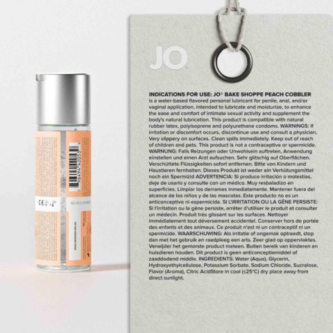 System JO - JO Bake Shoppe Peach Cobbler Lubricant 60 ml Eropartner - INTERSLASH B.V.