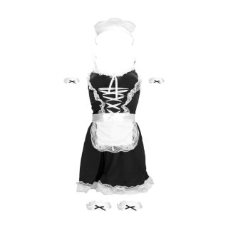 French Maid Costume - S/M - Black SHOTS