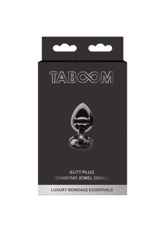 Korek analny Taboom z diamentem czarny 7.2 cm Taboom