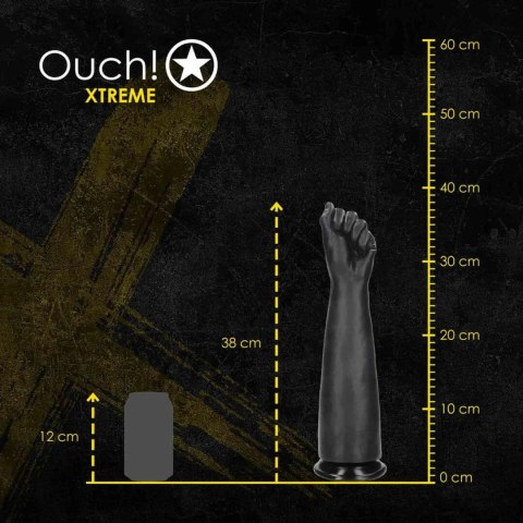 Fist of Pleasure XL - Fist Dildo - 1336 gr / 35 cm - Black SHOTS