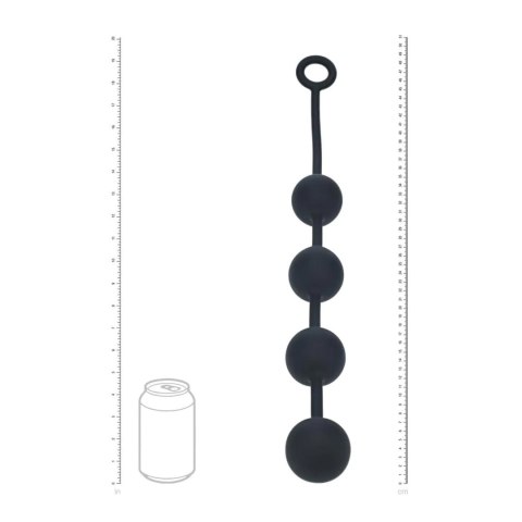 Kulki analne silikonowe Levelz XL 5cm czarne Levelz