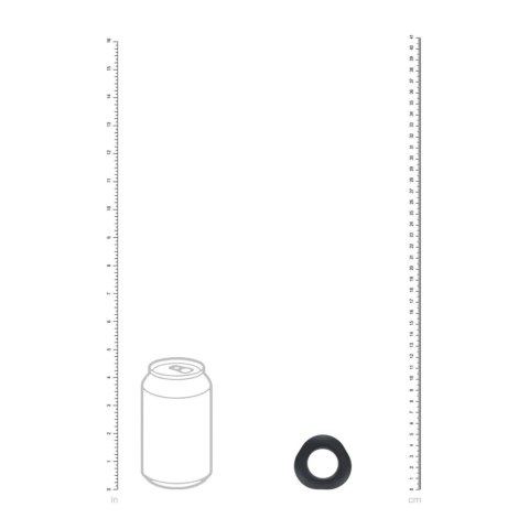 Pierścień erekcyjny Levelz Ergo liquid silicone czarny 5 cm Levelz