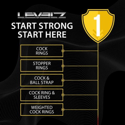Pierścień erekcyjny Levelz Ergo liquid silicone czarny 5 cm Levelz