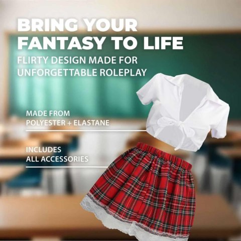 Schoolgirl Costume - S/M - White S-Line