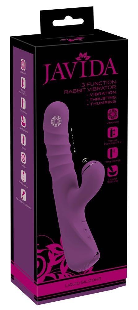 Wibrator króliczek Javida pchnący USB 24 cm JAVIDA
