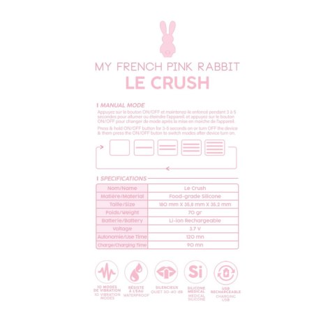 Le Crush Rose Pale - App controlled Intimate Distribution