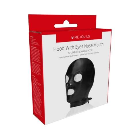Me You Us Black Hood with Eyes Nose Mouth ABS - Intimate Distribution (dystrybutor)