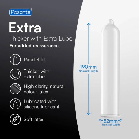 Pasante Extra Condoms Bulk Packs 144 psc PASANTE - Boys of Toys Sp. z o.o. (dystrybutor)