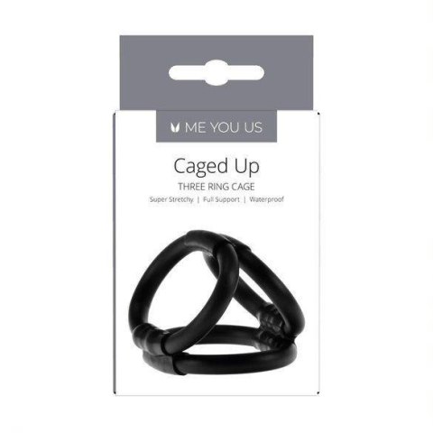 Pierścień- Me You Us Caged Up Cock Cage Black Me You Us