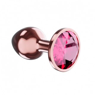 Plug-Butt Plug Diamond Ruby Shine L Rose Gold Intimate Distribution