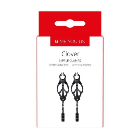 Zacisk na sutki Me You Us Clover stalowy czarny Me You Us