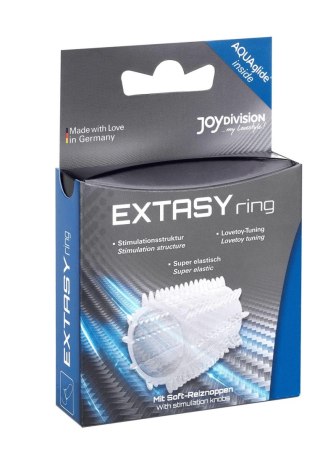 Nakładka Extasy Ring JoyDivision przezroczysta TPE 4.5 cm JoyDivision