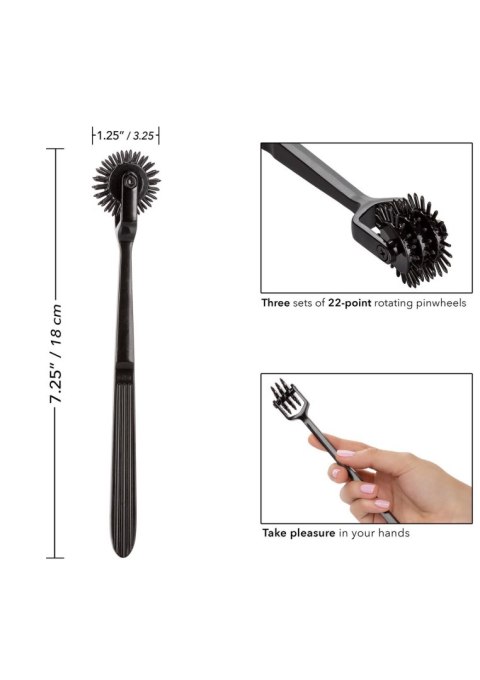 Koło stymulacyjne Scandal Trio Pleasure Wheel czarny 18.5 cm CalExotics
