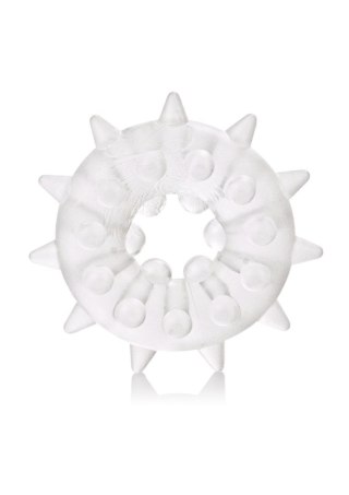 Pierścień erekcyjny Sexagon Enhancer 2 Calexotics przezroczysty 4 cm CalExotics