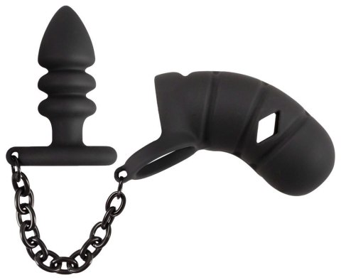 Black Velvets Cock cage with a ORION