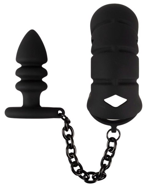 Black Velvets Cock cage with a ORION