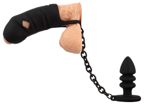 Black Velvets Cock cage with a ORION