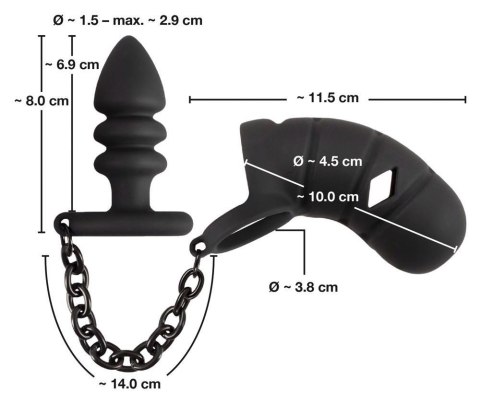 Black Velvets Cock cage with a ORION