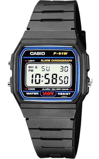 Zegarek Męski CASIO F-91W-1YEG + BOX CASIO