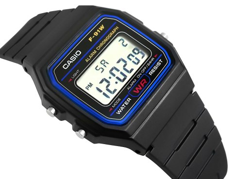 Zegarek Męski CASIO F-91W-1YEG + BOX CASIO