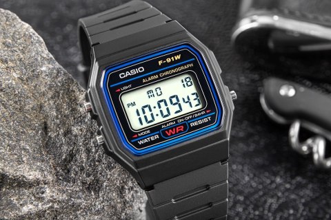 Zegarek Męski CASIO F-91W-1YEG + BOX CASIO