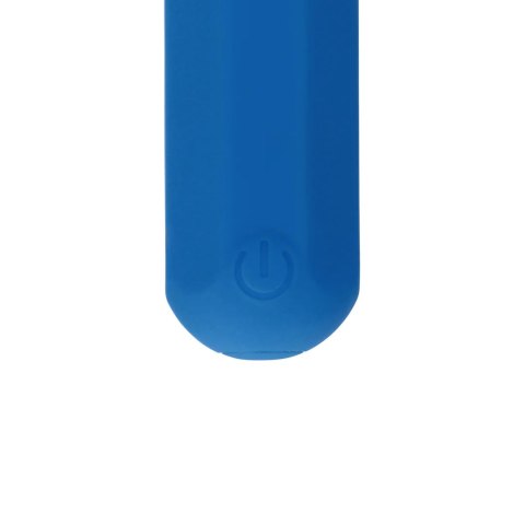 Wibrator silikonowy heksagonalny Loveline niebieski 7,2 cm Loveline