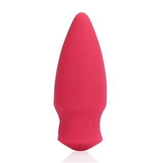 Wibrator stożkowy bullet Loveline silikonowy czerwony 7,7 cm Loveline