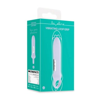Wibrator z silikonową pętlą Loveline lawendowy 12,6 cm Loveline