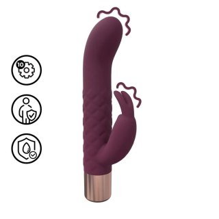 Mini Rabbit Vibrator - Burgundy SHOTS