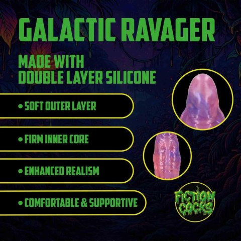 Galactic Ravager - Silicone Dildo - Purple SHOTS