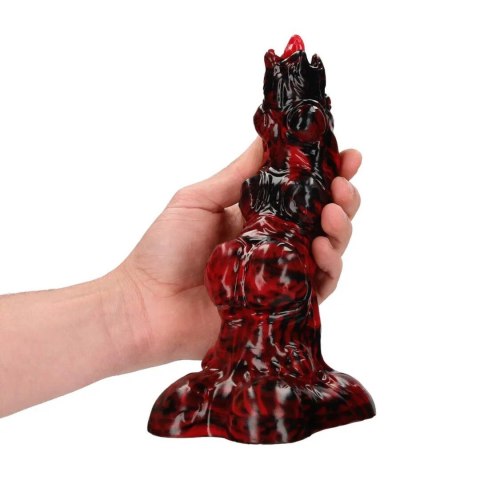 Hell Invader - Silicone Dildo - Red/Black SHOTS