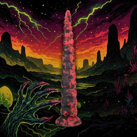 Infernal Tentacle Demon - Anal Snake - 14.8" / 37,5 cm - Red/Black SHOTS