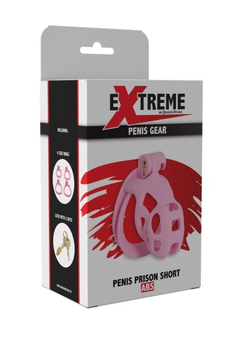 Klatka na penisa Penis Prison różowa 8 cm Hidden Desire
