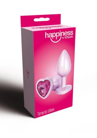 Korek analny aluminiowy Toyjoy Happiness Time To Shine różowy 7 cm TOYJOY
