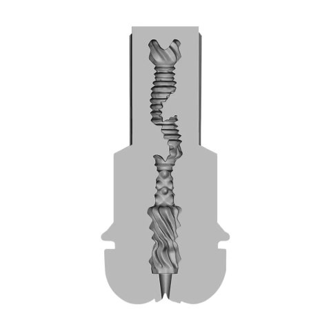 Masturbator RealRock Easy Rider przezroczysty TPE 21,5 cm RealRock