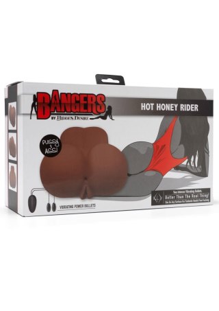 Masturbator wibrujący Hot Honey Rider Hidden Desire brązowy 16.5 cm Hidden Desire