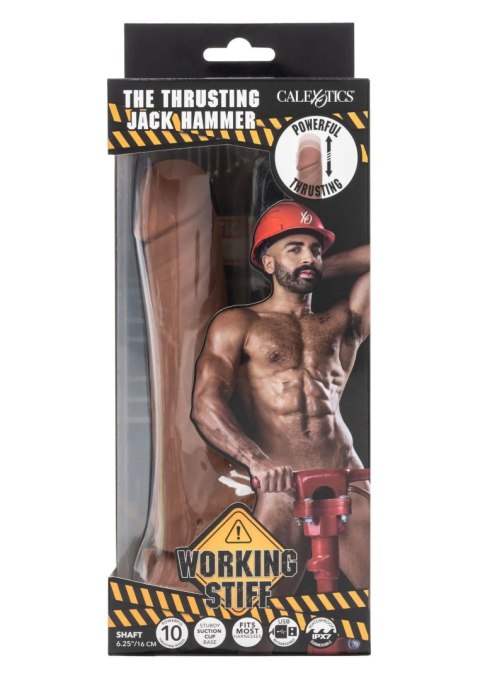 Wibrator realistyczny Thrusting Jack Hammer Calexotics karmelowy 21 cm CalExotics