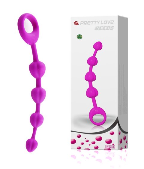 Hipoalergiczne koraliki analne Silikon Medyczny Pretty Love