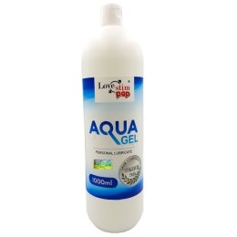 Lubrykant na bazie wody AQUA GEL 1000ml NIE PLAMI LoveStim