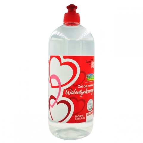 Specjalny żel do masażu Walentynkowego 1000ml LoveStim