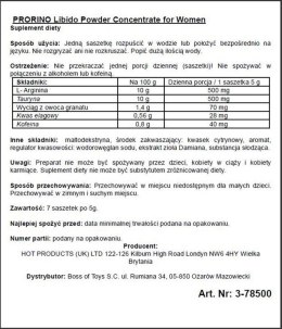 Supl.diety-ERO PRORINO black line libido powder concentrate Boss of toys