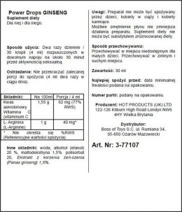 Supl.diety-Men Power Ginseng Drops 30ml Boss of toys