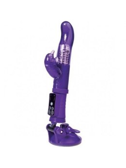 A-TOYS, Vibrator with clitoral stimulator, TPR, purple, 22,5 cm Boss of toys