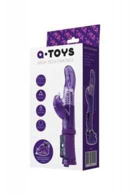 A-TOYS, Vibrator with clitoral stimulator, TPR, purple, 22,5 cm Boss of toys