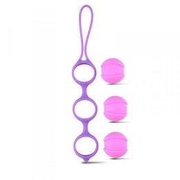 Kulki-Palline Vaginali Bi-Balls Triple Purple Boss of toys