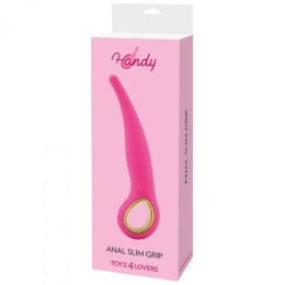 Wibrator-VIBRATORE ANALE HANDY ANAL SLIM GRIP PINK Boss of toys