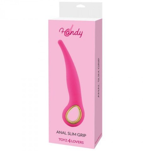 Wibrator-VIBRATORE ANALE HANDY ANAL SLIM GRIP PINK Boss of toys