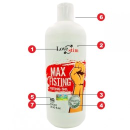 MAX FISTING GEL 500ml ŻEL DO MAXYMALNEGO FISTINGU LoveStim