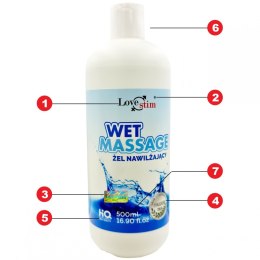 WET MASSAGE 500ml WYSOKIEJ JAKOŚCI GĘSTY ŻEL 2W1 LoveStim